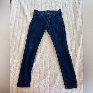 Express Mid Rise Stretch Legging Jeans Size 8R Dark Wash Skinny